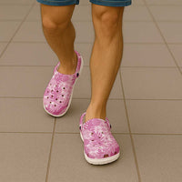 Hawaii Breadfruit Palaka Clogs Shoes Omaomao Ulaula Maile Lei - Polynesian Pride