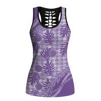 Hawaii Breadfruit Palaka Hollow Tank Top Poni Maile Lei - Polynesian Pride