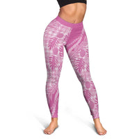 Hawaii Breadfruit Palaka Leggings Omaomao Ulaula Maile Lei - Polynesian Pride