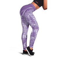 Hawaii Breadfruit Palaka Leggings Poni Maile Lei - Polynesian Pride