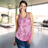 Hawaii Breadfruit Palaka Women Racerback Tank Omaomao Ulaula Maile Lei - Polynesian Pride