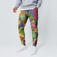 Hawaii Fruits Hippie Style Jogger Pants Vibrant Colorful LT01 - Polynesian Pride