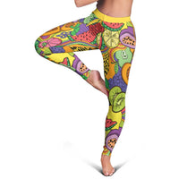 Hawaii Fruits Hippie Style Leggings Vibrant Colorful LT01 - Polynesian Pride