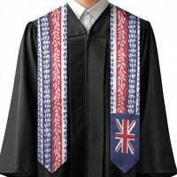 Hawaii Graduation Stole Hawaiian Flag With Leis