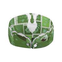 Hawaii Japanese Culture Sage Green Jeff Hat Spring Cranes Aloha Pattern LT01 - Polynesian Pride