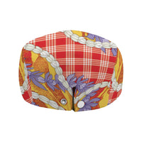 Hawaii Kahili Palaka Motifs Jeff Hat Hawaiian Honohono Pikake Lei