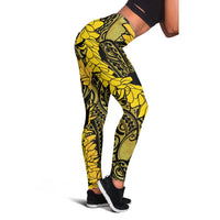 Hawaii Oahu Ilima Lei Leggings