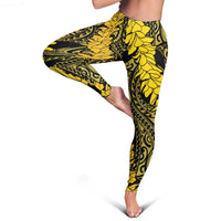 Hawaii Oahu Ilima Lei Leggings