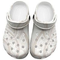 Hawaii Plumeria Lokelani Pikake Lei Clogs Shoes Sandy Beige Polynesian Tattoo