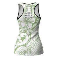 Hawaii Plumeria Lokelani Pikake Lei Hollow Tank Top Oma'oma'o Polynesian Tattoo