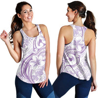 Hawaii Plumeria Lokelani Pikake Lei Women Racerback Tank Poni Polynesian Tattoo