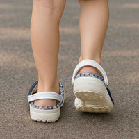 Hawaii Plumeria Tribal Vintage Clogs Shoes Special Blue