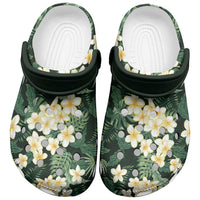Hawaii Plumeria Tropical Leaves Clogs Shoes Monstera Calathea Palm Fronds