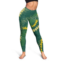 Hawaii Puakenikeni - Maile Lei Leggings Sage Green