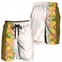 Hawaii Tropical Plant Lenalena Shorts for Men Vibrant Polynesian Pattern LT01 - Polynesian Pride