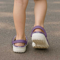 Hawaii Vintage Violet Hibiscus Tapa Pattern Clogs Shoes - Polynesian Pride