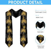Hawaiian Honu And Surfboards Graduation Stole Gold Style LT05 - Polynesian Pride