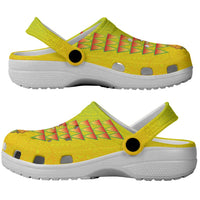 Hawaiian Mango Mele Kalikimaka Clogs Shoes Santa Claus Surfing with Mango Christmas Turtle
