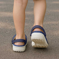 Hawaiian Turtle and Shark Clogs Shoes Kakau Tribal with Polynesian Pattern Blue Color