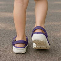 Hawaiian Turtle and Shark Clogs Shoes Kakau Tribal with Polynesian Pattern Purple Color