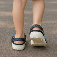Humpback Whale Matariki New Zealand Clogs Shoes NZ Maori Paikea Poutama Luxury Blue LT14 - Polynesian Pride