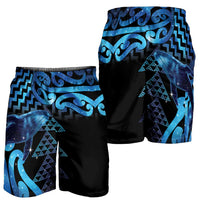 Humpback Whale Matariki New Zealand Shorts for Men NZ Maori Paikea Poutama Luxury Blue