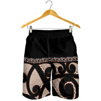 Kia Ora New Zealand Shorts for Men Aotearoa Proud Maori With Silver Fern - Polynesian Pride