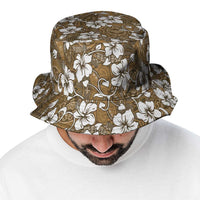Kuvui Bula Fiji Bucket Hat Fijian Tapa Seamless Hibiscus - Polynesian Pride