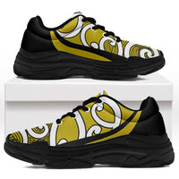 Lime Green Maori Koru New Zealand Chunky Sneakers