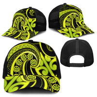 Lime Green New Zealand Mangopare Mesh Trucker Cap Aotearoa Maori Koru Style - Polynesian Pride