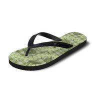 Lime Palaka Hawaii Cowboy Flip Flops Puakenikeni Lei Paniolo Papale Seamless Vibes - Polynesian Pride