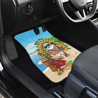 Personalized Hawaii Golf Christmas Car Mats Mele Kalikimaka Funny Golfer Santa - Polynesian Pride