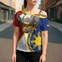 Personalized Philippines Cross Shoulder Shirt Filipino Araw ng Kalayaan