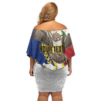 Personalized Philippines Off Shoulder Short Dress Filipino Araw ng Kalayaan