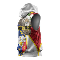 Personalized Philippines Sleeveless Hoodie Filipino Araw ng Kalayaan