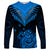 Personalised New Zealand Long Sleeve Shirt Aotearoa Blue Maori Kiwi Blue Fern LT01 Unisex Blue - Polynesian Pride
