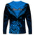 Personalised New Zealand Long Sleeve Shirt Aotearoa Blue Maori Kiwi Blue Fern LT01 - Polynesian Pride