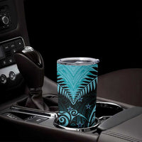 Aotearoa Tumbler Cup Maori Kiwi Turquoise Fern
