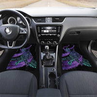 In September We Wear Teal And Purple Car Mats Magic Ribbon Semicolon