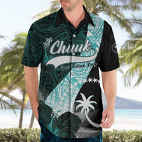 Chuuk Constitution Day Hawaiian Shirt Hibiscus Turquoise Pattern LT01 - Polynesian Pride