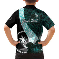 Chuuk Constitution Day Hawaiian Shirt Hibiscus Turquoise Pattern LT01 - Polynesian Pride