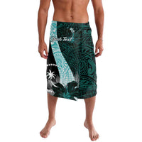 Chuuk Constitution Day Lavalava Hibiscus Turquoise Pattern LT01 Turquoise - Polynesian Pride