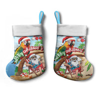 Hawaii Santa Parrot Christmas Stocking Summer Vibe - Polynesian Pride