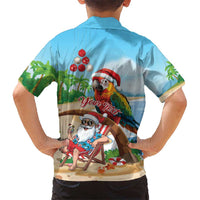 Personalized Hawaii Santa Parrot Christmas Family Matching Summer Maxi Dress and Hawaiian Shirt Summer Vibe LT01 - Polynesian Pride