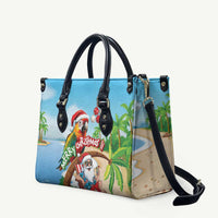 Hawaii Santa Parrot Christmas Leather Bag Summer Vibe - Polynesian Pride