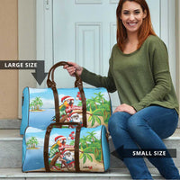 Hawaii Santa Parrot Christmas Travel Bag Summer Vibe - Polynesian Pride