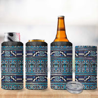 Maori Matariki 4 in 1 Can Cooler Tumbler Blue Galaxy Aesthetic Koru Art