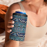 Maori Matariki 4 in 1 Can Cooler Tumbler Blue Galaxy Aesthetic Koru Art