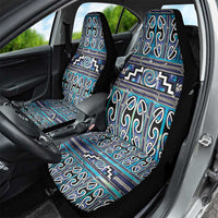 Maori Matariki Car Seat Cover Blue Galaxy Aesthetic Koru Art