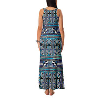 Maori Matariki Family Matching Tank Maxi Dress and Hawaiian Shirt Blue Galaxy Aesthetic Koru Art